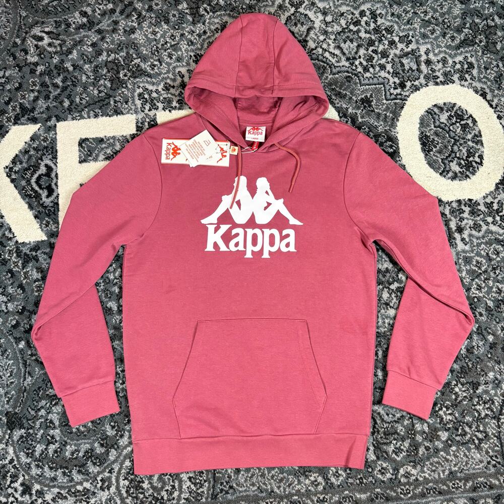 Kappa Hoodie Adult Large Pullover Hoodie Logo Pocket Womens New